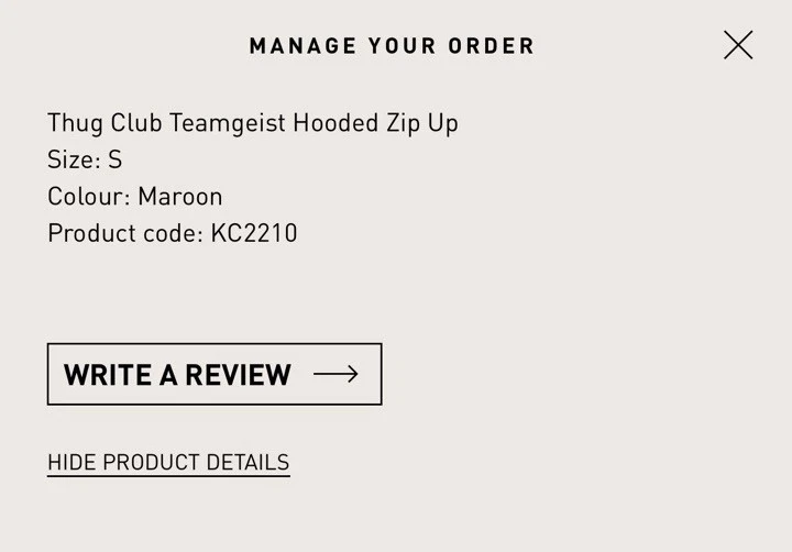 Adidas Originales X Thug Club (Marate) Teamgeist Sudadera con Capucha Cremallera KC2210 Foto 4 de 4