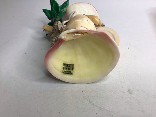 Vintage Sea Shell Frog spielt Gitarre 6" Florida Souvenir gebraucht - Bild 3 von 5