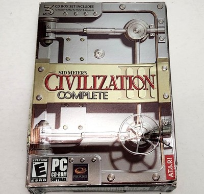 Sid Meier's Civilization III Complete PC 2004 Boxed 3 CD Rom Set ATARI