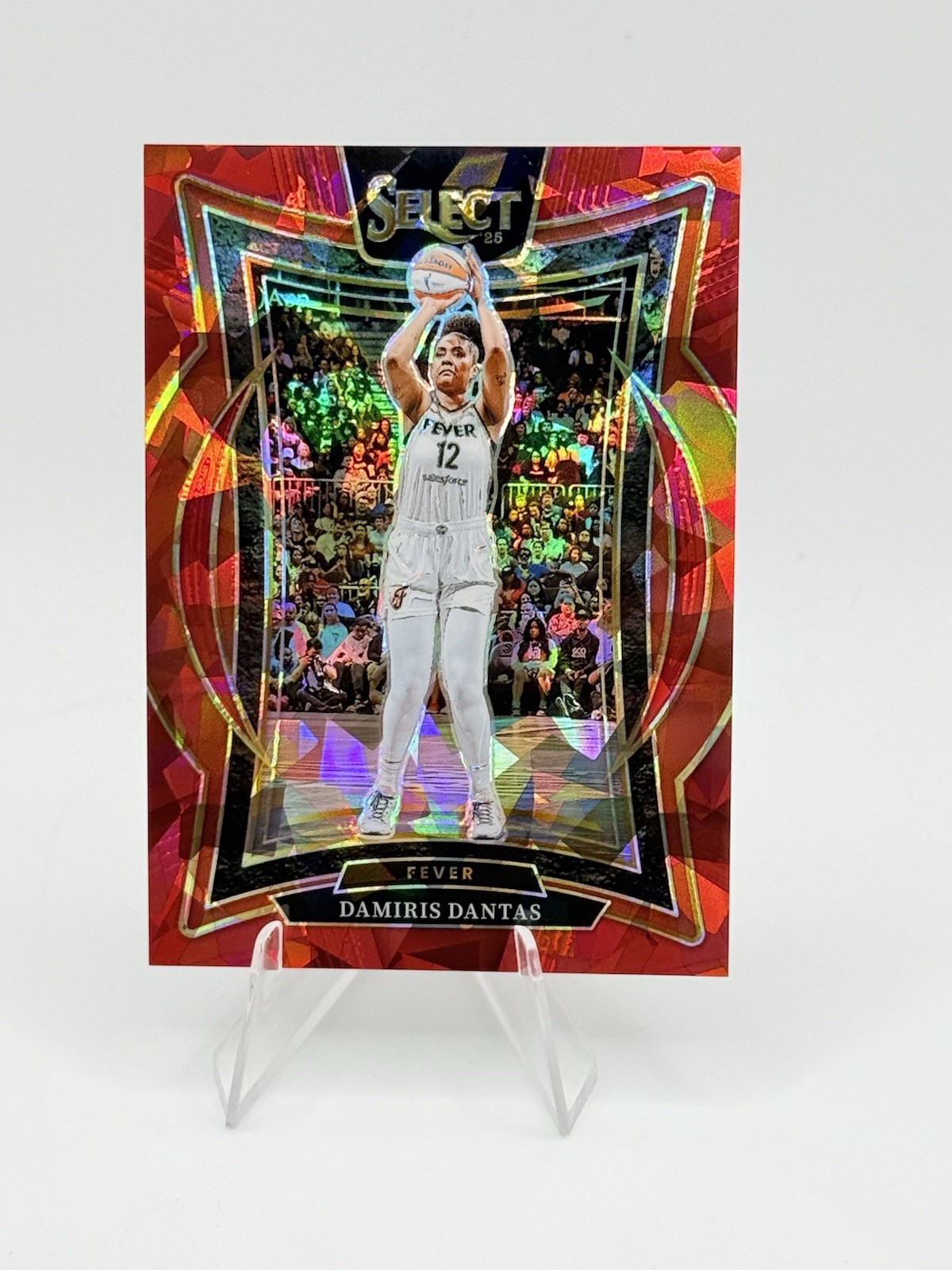 2025 Panini Select WNBA #37 Damiris Dantas Red Ice Prizms #/299