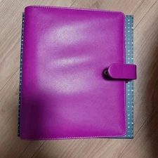 Pink A5 System Organizer, Synthetic Leather Filofax