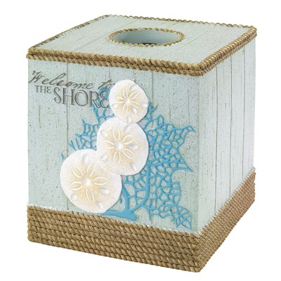 - Tissue Box Cover, Guest Bathroom Essentials, Beach Inspired Home Decor (Bea...