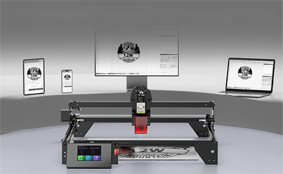 LONGER 60W Lasergravierer 5W Lasergravur Schneidemaschine DESKTOP 400x400mm NEU