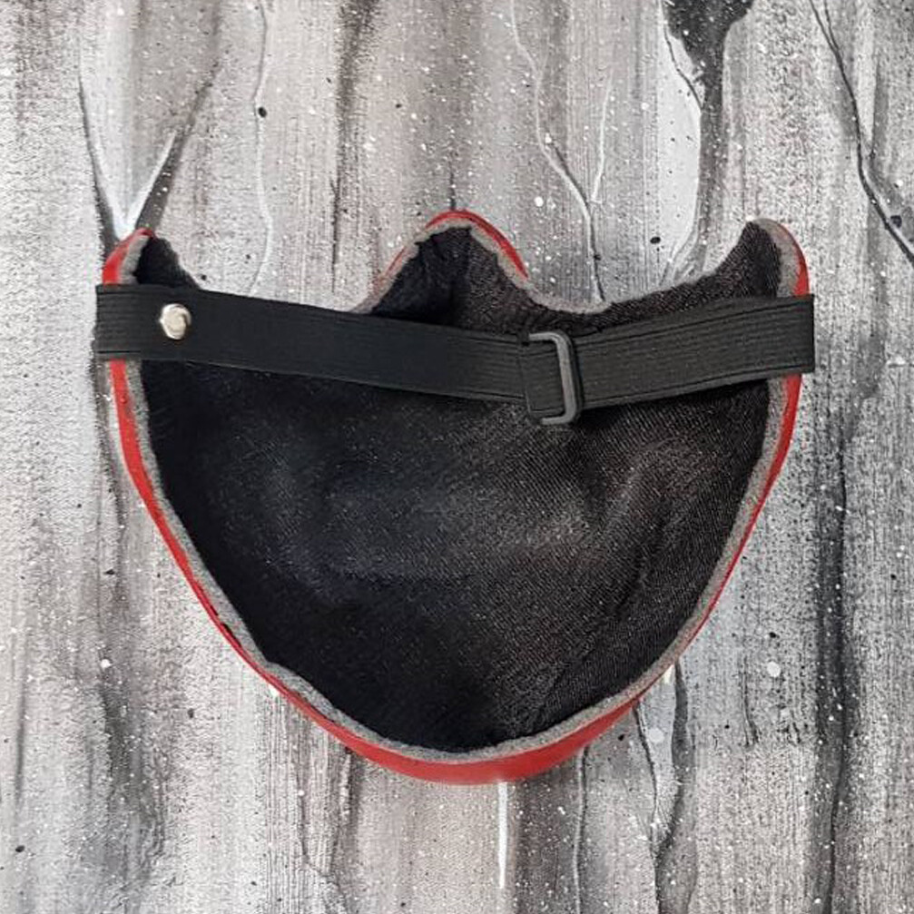Maschera Moto Steampunk/Cyberpunk 777art Per Airsoft E Paintball - Taglia Unica Rossa