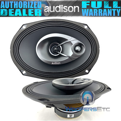 AUDISON PRIMA APX690 6''x9'' 100W RMS 3-WAY SUPER TWEETERS COAXIAL SPEAKERS NEW