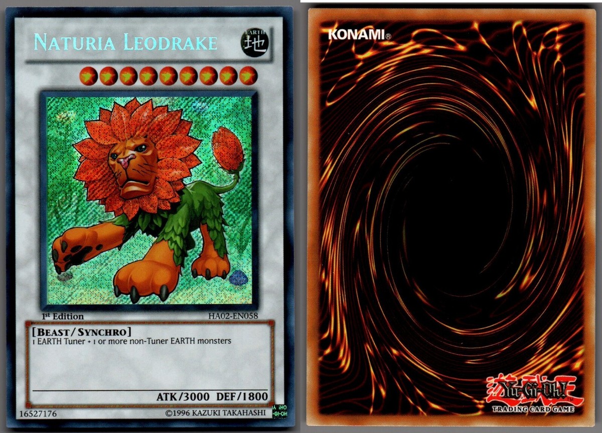 HA02-EN058 Yugioh, Naturia Leodrake, Holo Secret Rare | eBay