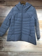 Capsule Grey Long Sleeve Quilted Hooded Coat