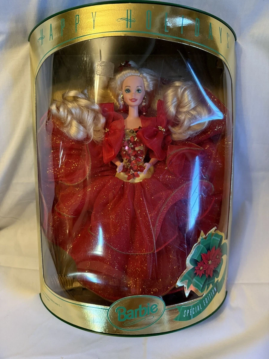 Mattel Holiday Barbie 1993 Year Manufactured Barbie Dolls & Doll