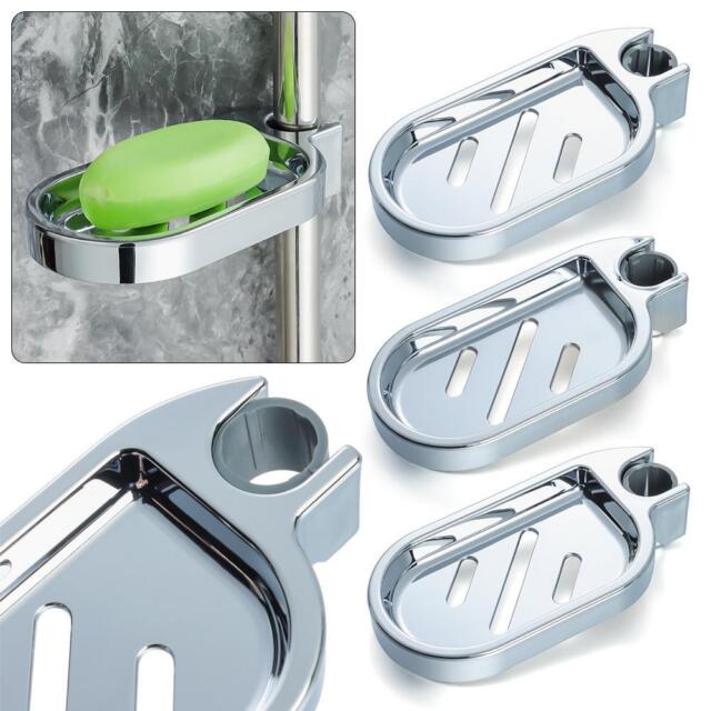 Adjustable Rail Slide Bathroom Bath Shower Soap Dishes Holder For22 24 25mm Home