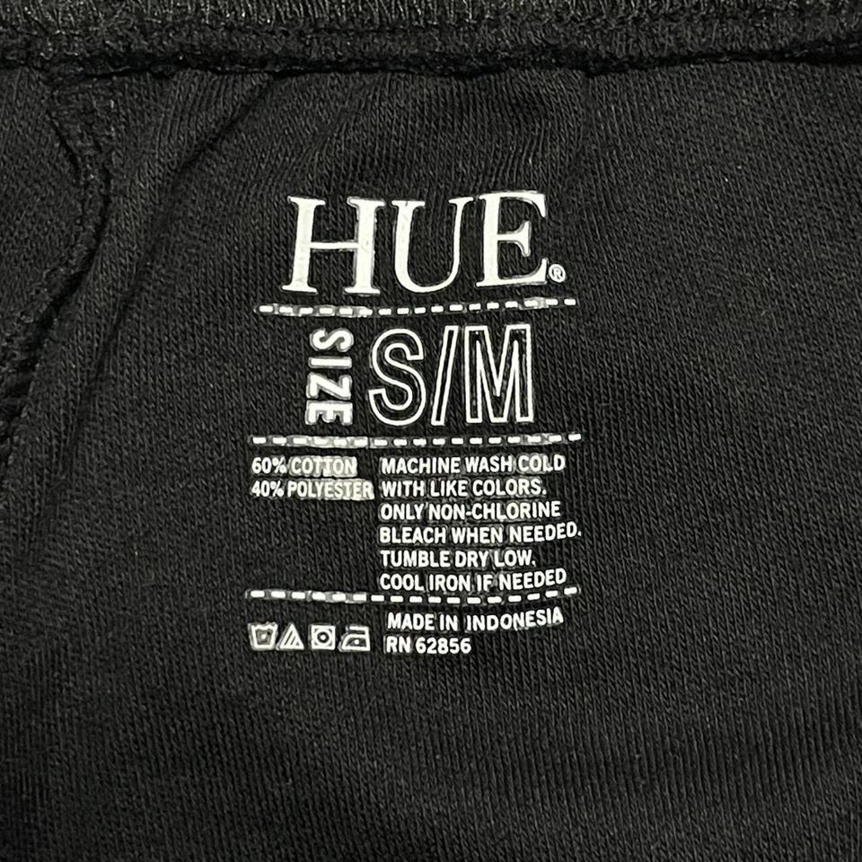 Pantalones de algodón para mujer PO Hue talla S/M negros Foto 4 de 4