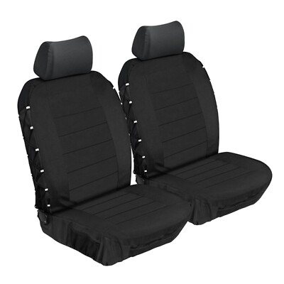 Stingray - Ultimate HD Car Front Seat Cover Set (Black/Black)