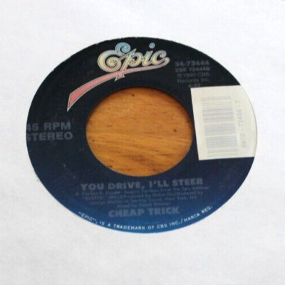 CHEAP TRICK - YOU DRIVE I'LL STEER / FALLIN INTO LOVE MIX 45 7'' SINGLE G+