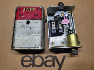 Vintage 1953, model 850 Baso Pilot Safety Switch Manual Reset | eBay
