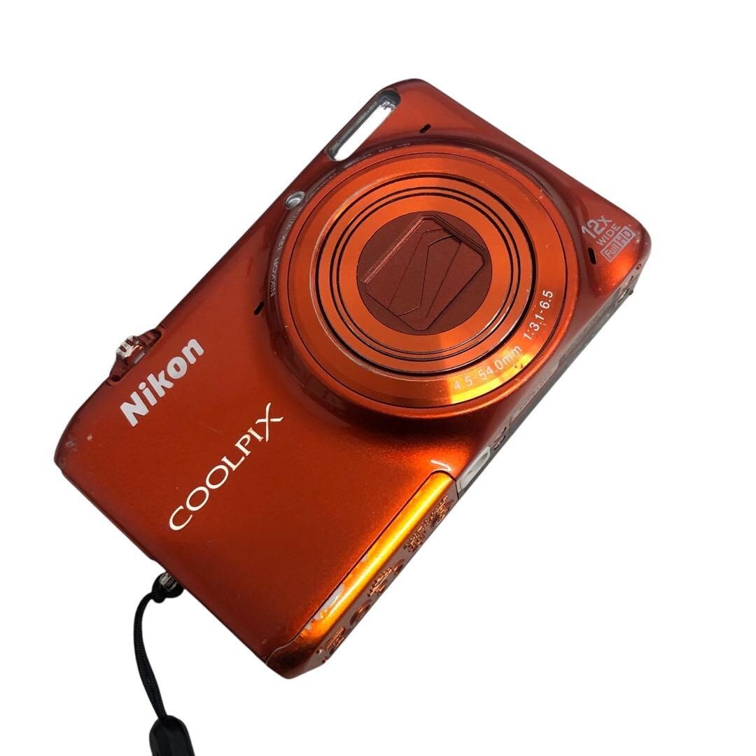 JUNK Nikon COOLPIX S6500 orange 16.0MP Digital Camera FROM