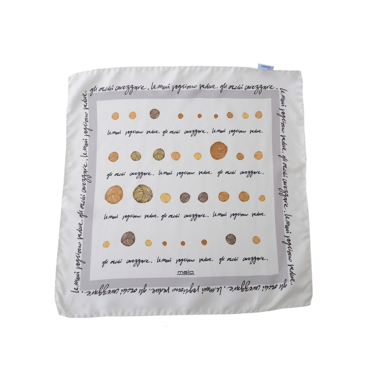 Многоцветный шарф из 100 шелка Malo 6090₽