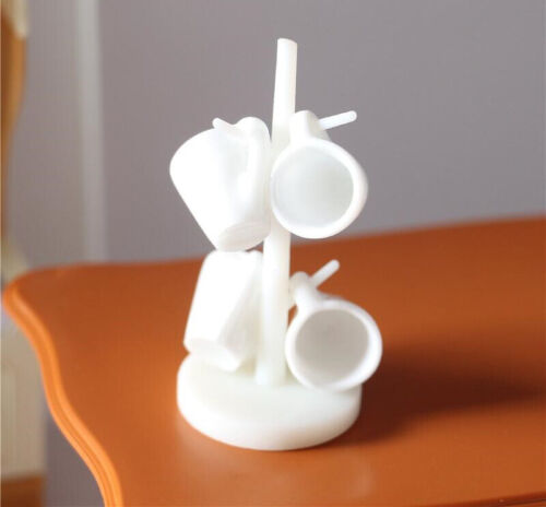 Juego de portavasos de cocina miniatura escala 1/12 estilo europeo vintage de 5 piezas - Imagen 11 de 14
