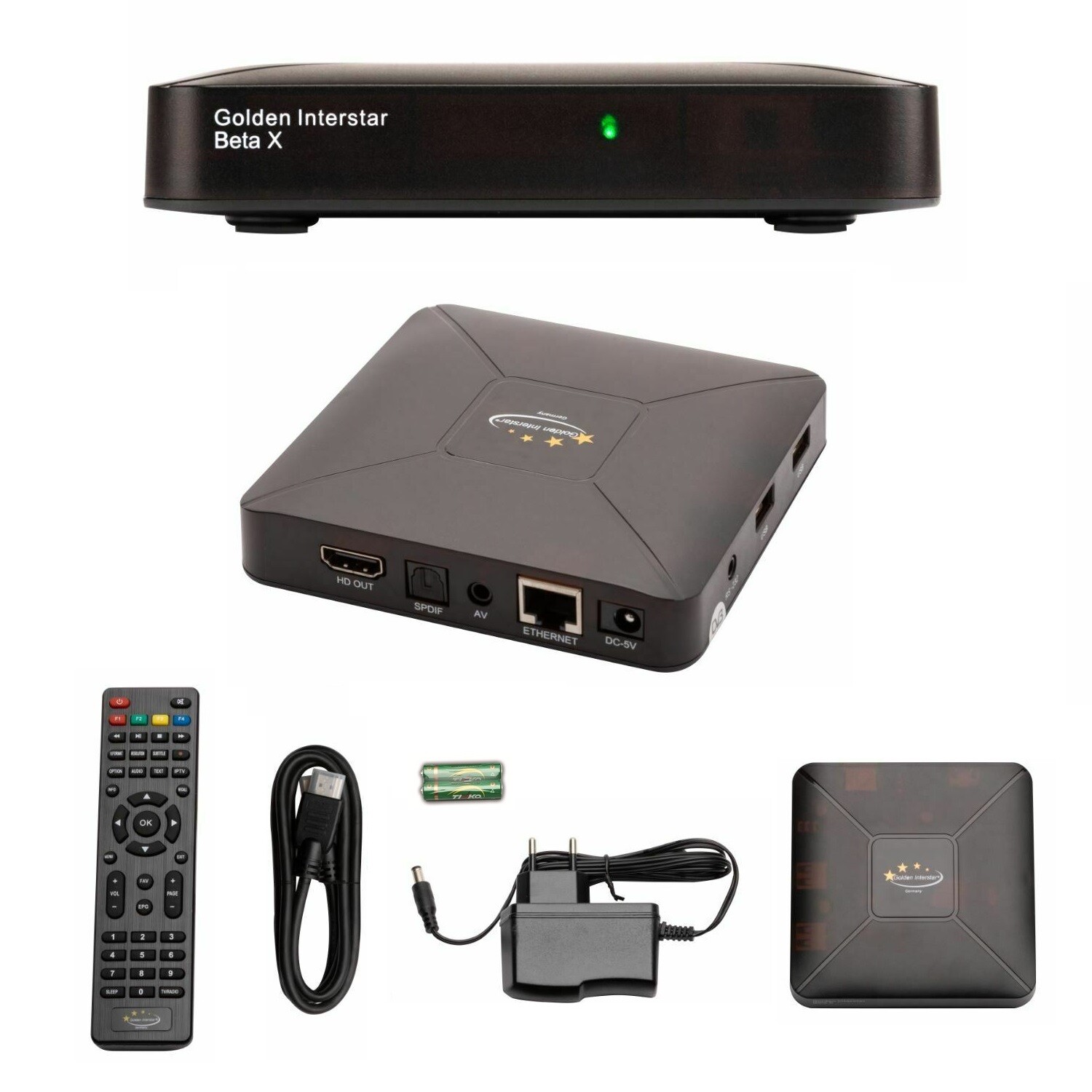 Golden Interstar BETA X WL IPTV BOX 2GB Memory HEVC HD Multimedia Stalker  Streamer 4260400860567 | eBay