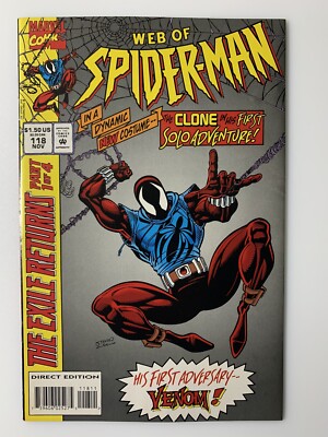 Web of Spider-Man #118 NM 9.4! 1st Appearance Scarlet Spider! | eBay