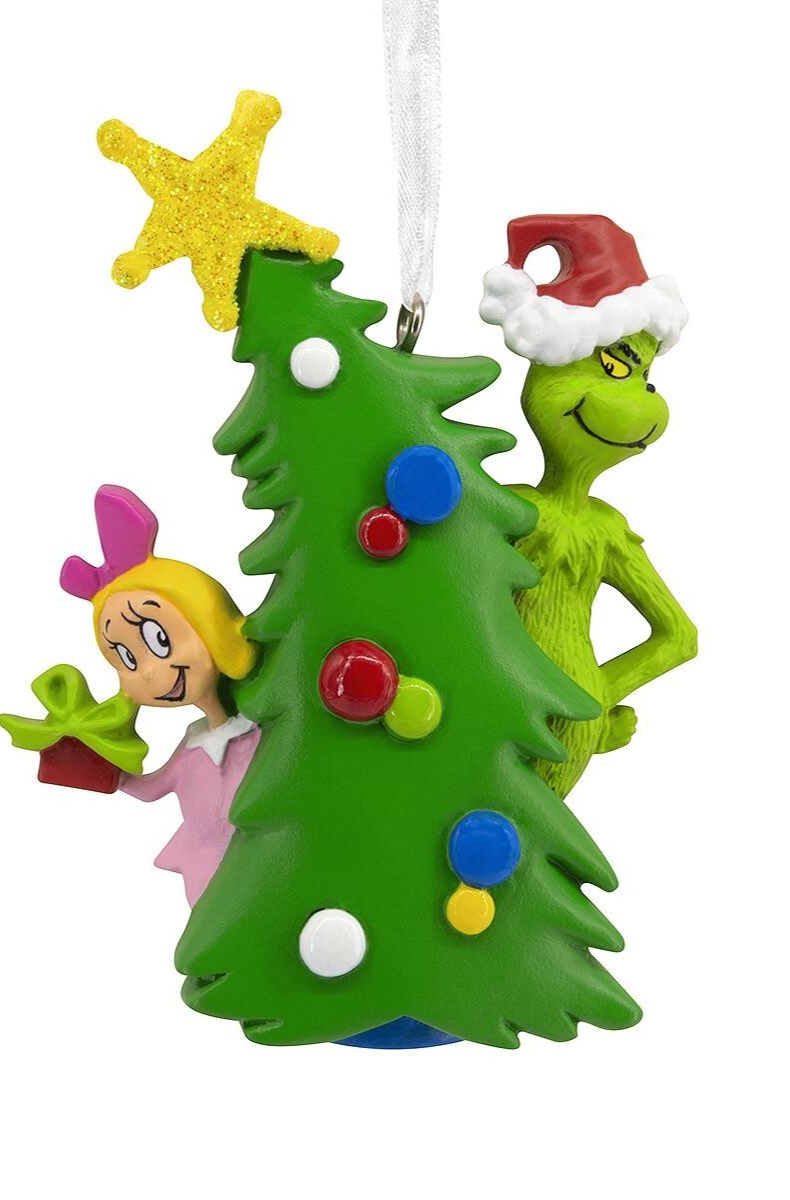 Grinch and Cindy Lou Christmas Ornament New Holiday Decor
