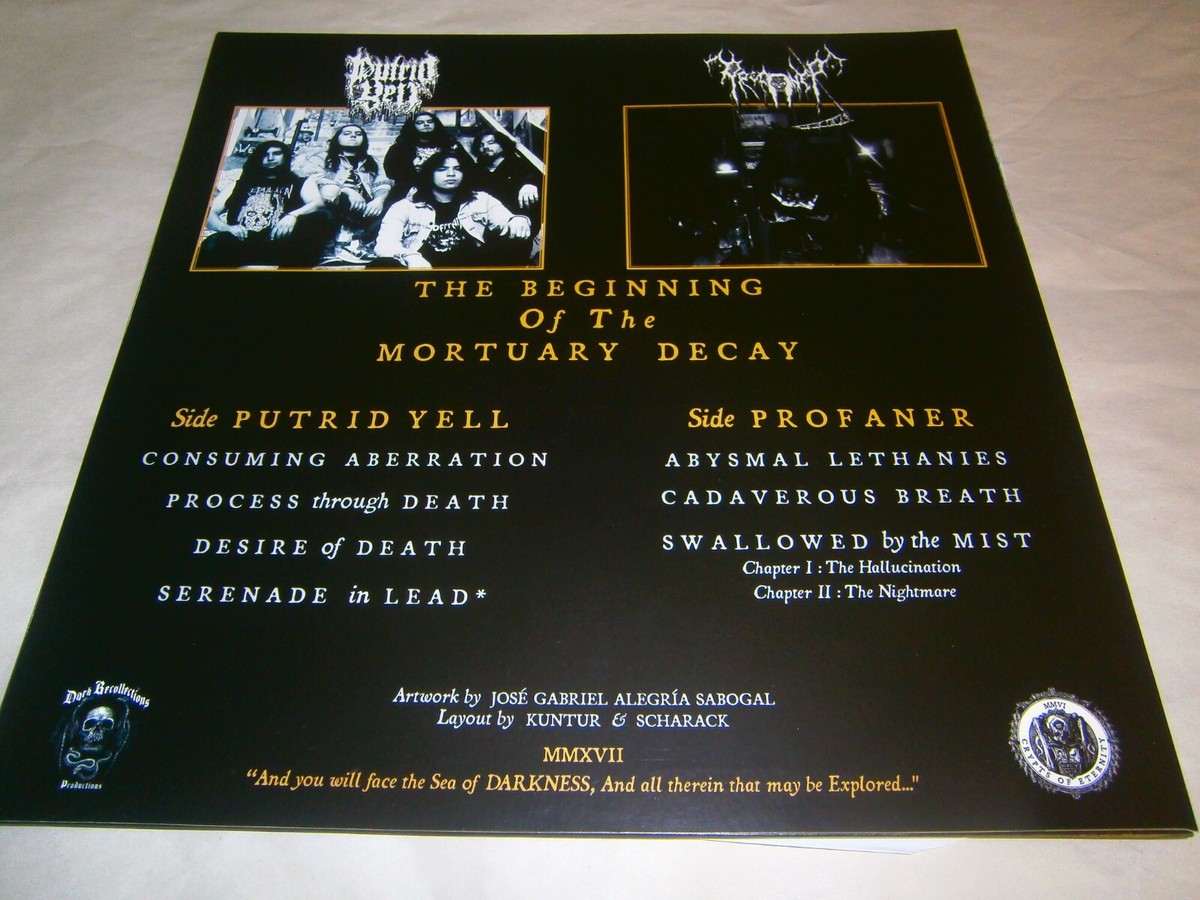 PUTRID YELL / PROFANER - The Beginning of the Mortuary Decay. 12
