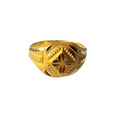 22K/18K Real Certified Yellow Gold Elegant Design Kids Ring