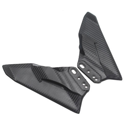 For Ducati HONDA Suzuki Yamaha Carbon Fiber Winglet Aerodynamic Wing Spoiler Kit