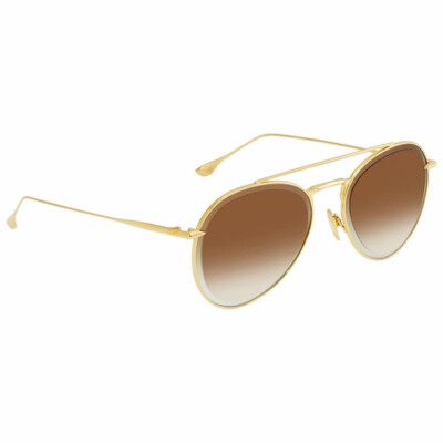 Authentic DITA Axial DTS502-57-03 Yellow Gold w/Brown Sunglasses - 57 mm (95-9)