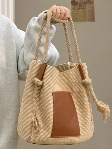 Summer New Women Shopping Bag Large Handbag One Shoulder Fashion Travel - Picture 2 of 16