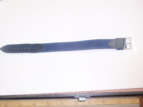 Correa de reloj de nailon azul 18 mm de ancho / 9,5" de largo ~EE. UU. ~ cierre de acero independiente #HB 81 - Imagen 8 de 12