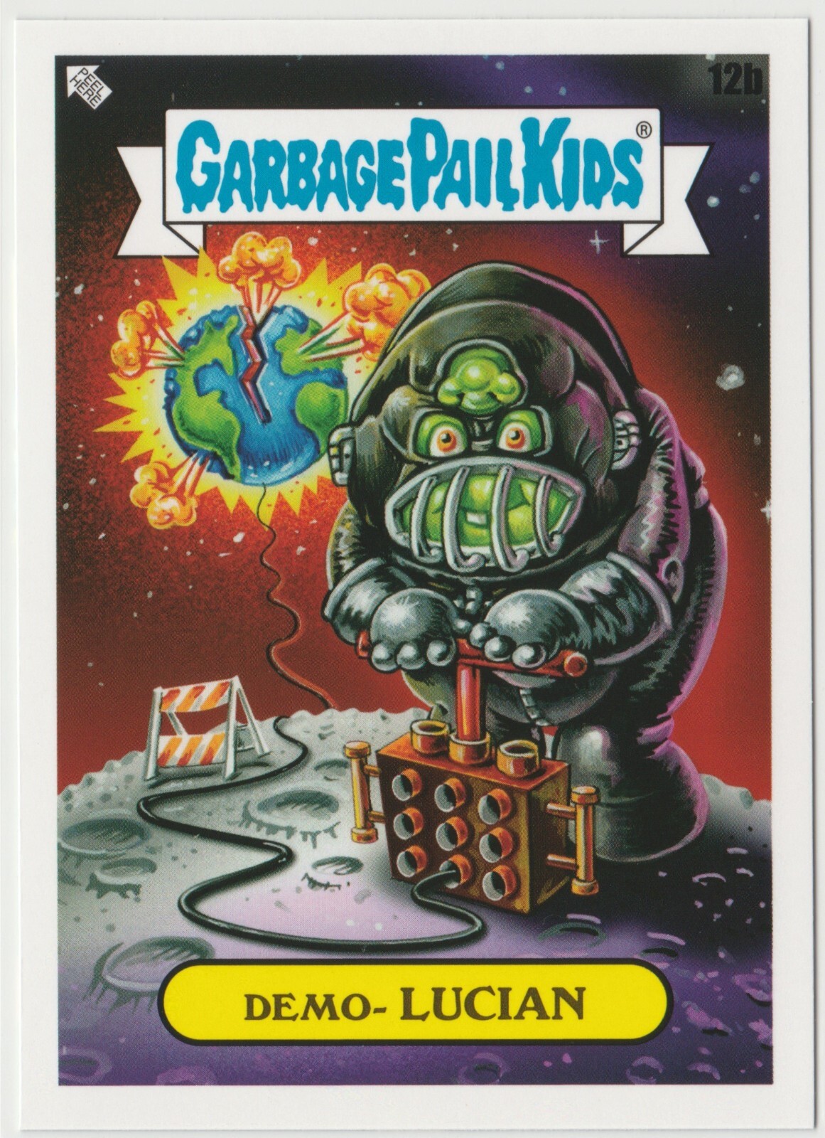 Demo-Lucian #12b Garbage Pail Kids GPK 2023 Intergoolactic Mayhem Trading Card