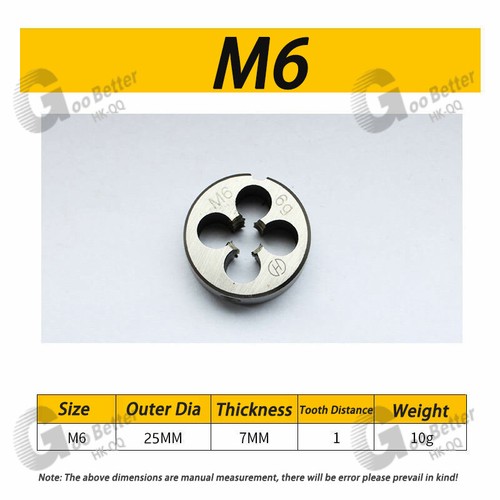 Bearing steel Circular Die M3/M4/M5/M6/M7/M8/M9/M10/M12/M14 to M30 - Top Quality - Picture 9 of 24