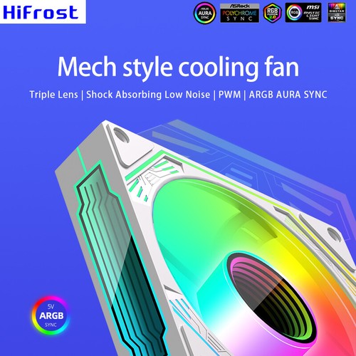 120mm PC Case Fan 1800 RPM 5V 3Pin ARGB 12V 4PIN PWM Useful for Desktop Computer - Zdjęcie 12 z 24