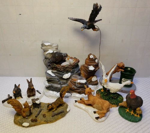 VINTAGE 90S LEMAX "RANDOM ANIMALS" PORCELAIN ACCESSORIES - Picture 1 of 12