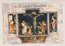 BLOC ouvrant de 3 timbres poste  Le retable d'Issenheim 1512-2012   neuf  2012