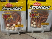2 Packs Berkley 3" Floating Mice Tails Soft Fishing Baits - Smores Color