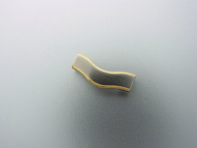EBEL Wave Armband Glied Ersatzglied Teil Bracelet Link Part Stahl Gold  14 mm