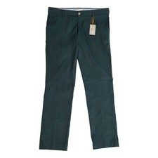 Peter Millar Mens 35x30 Crown Sport Raleigh Performance Pants Flat Front Green