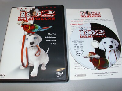 102 DALMATIANS (DVD) LIKE NEW, W/CHAPTER INDEX