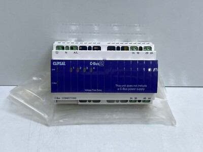 Clipsal C-Bus2 L5504RVF, 4 Channel Voltage Free Relay 20A, L5504RVFP