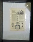 1926 black and white magazine ad for Longines Watches to frame for a collector
