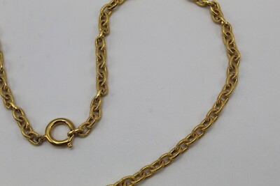 Collier Pendentif Toucan Vintage ORENA Paris En Métal Doré - Occasion, Longueur 51-55 Cm