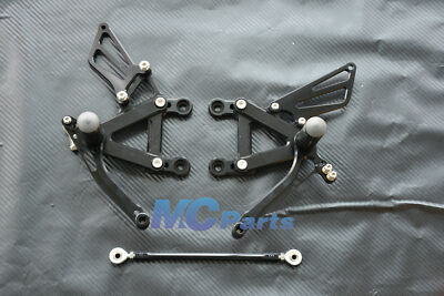 フット CNC Rearset Foot pegs Rear set For Kawasaki NINJA ZX6R ZX 6R 03-04