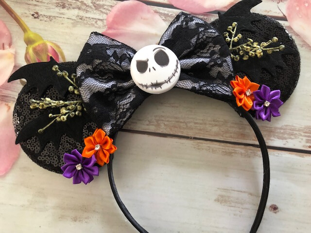 Nightmare Before Christmas Minnie Mouse ears- Jack  display picture 1