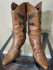 Matisse Womens Brown Leather Cowboy Boots. Si...