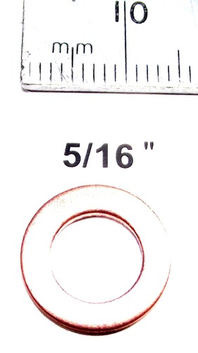 From OZ Quality 2PC COPPER WASHER ALL SIZES IMPERIAL INCH SUIT SUMP + FREE POST! - Picture 6 of 19