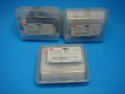 1 NEW ABB KT3AS AUX. CONT. T1-T3, 1Q, 1SY, UL, NEW IN FACTORY PACKAGING - Picture 7 of 8