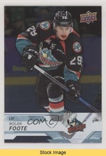 2018-19 Upper Deck CHL Silver Nolan Foote #10 READ 0qr0