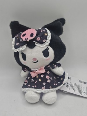 Hello Kitty Kuromi Flower Dress Clip On 5'' Mini Plush Bagpack Clip 