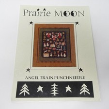 Prairie Moon Angel Train Punchneedle Pattern Punch Needle Primitive Christmas