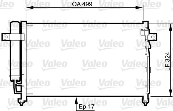 Kondensator Klimaanlage Valeo 814341 FÜR Hyundai-image